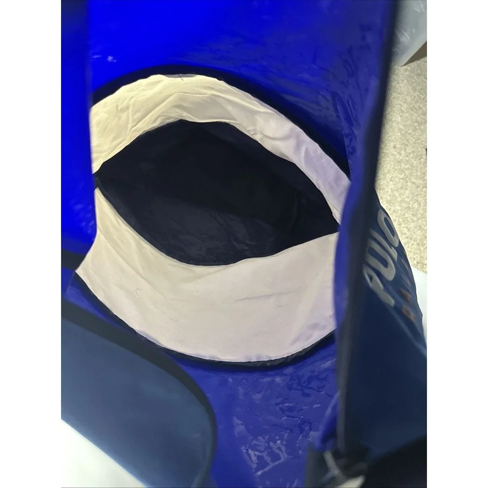 Vintage Polo Sport Ralph Lauren Tote Blue White Expandable Duffle Bag Strap 30in